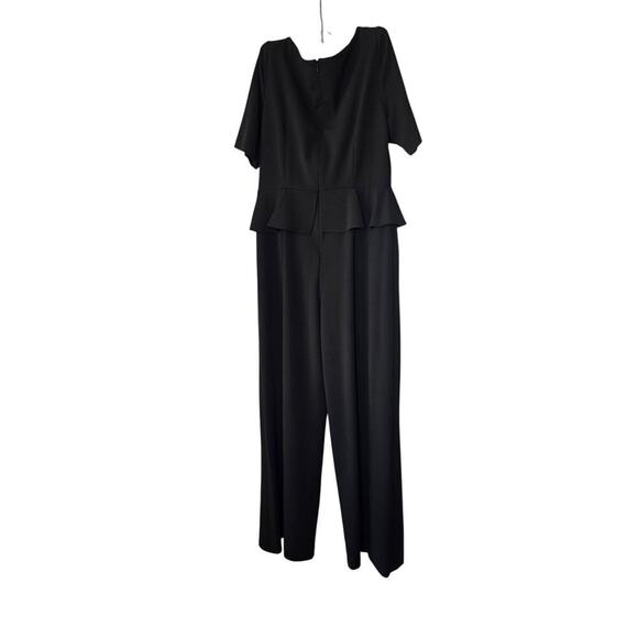 ADRIANNA PAPELL Womens Black Gathered Short Sleeve Surplice Neckline Cocktail Wi - Picture 14 of 16